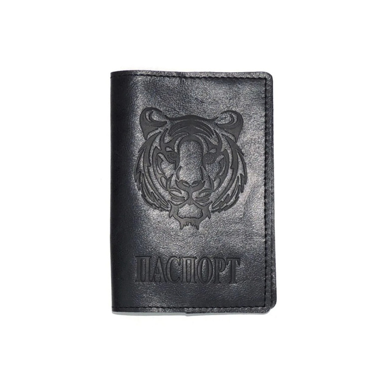 Обложка для паспорта Natalia Kalinovskaya Отг-61 Тигр чёрный Обложка для паспорта Natalia Kalinovskaya Отг-61 Тигр чёрный