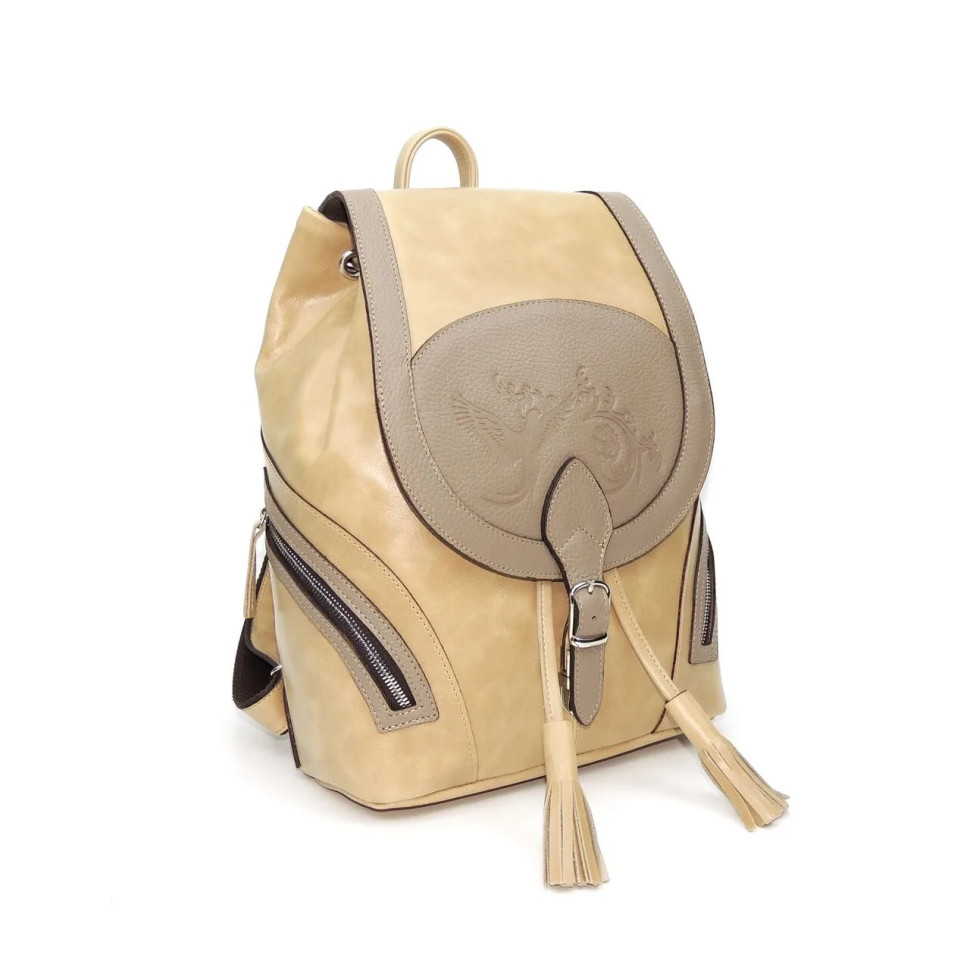 Рюкзак женский Natalia Kalinovskaya Р-50.652-5 Дениз бежевый