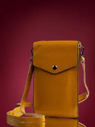 Сумка женская для телефона 5509 yellow Сумка женская для телефона 5509 yellow