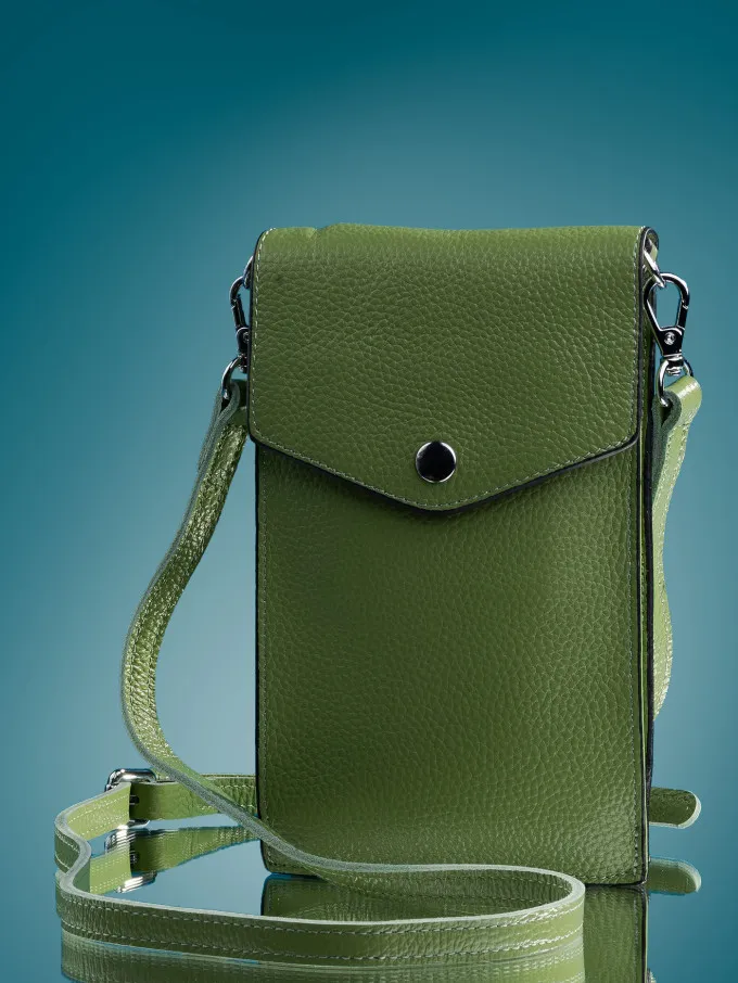 Сумка женская для телефона 5509 apple green Сумка женская для телефона 5509 apple green