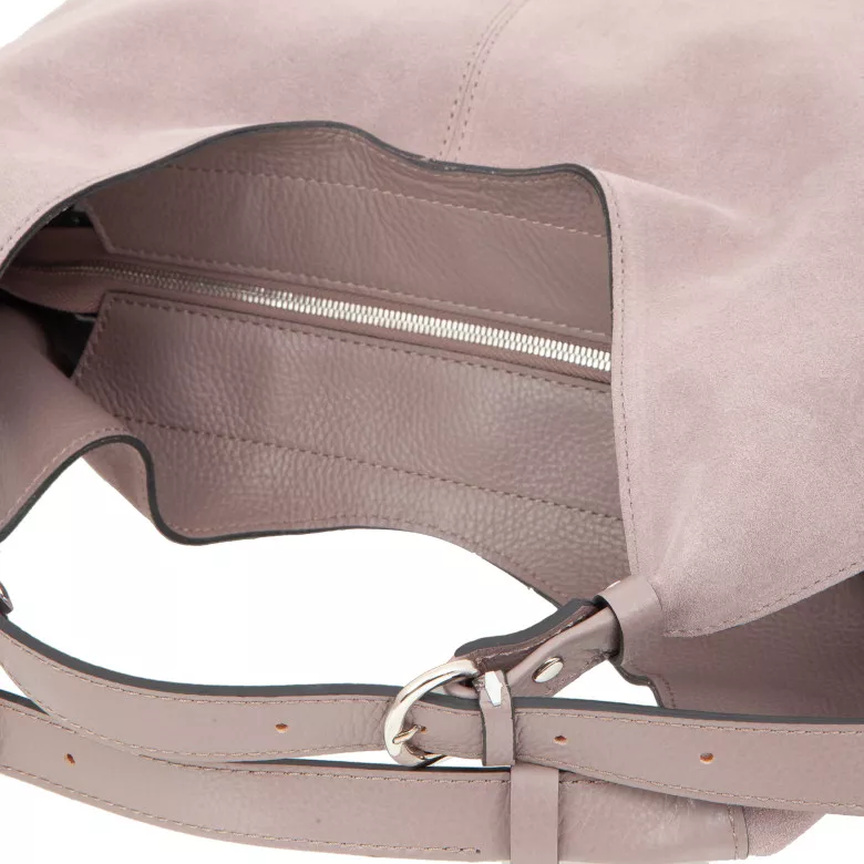 Сумка женская Sergio Belotti, 60203 pink-grey velour серая