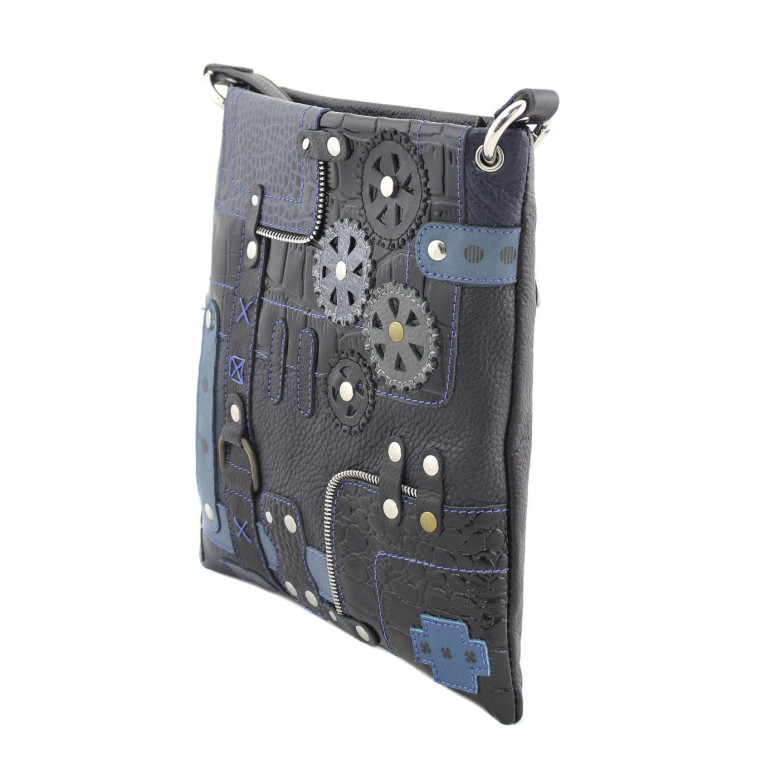 Сумка женская Protege, ДС-144-180 Техно чёрно-синяя Сумка женская Protege, ДС-144-180 Техно чёрно-синяя