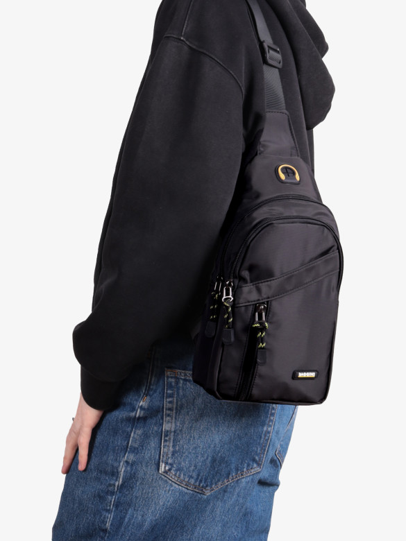 Рюкзак на одно плечо Baggins 82055 черный Рюкзак на одно плечо Baggins 82055 черный