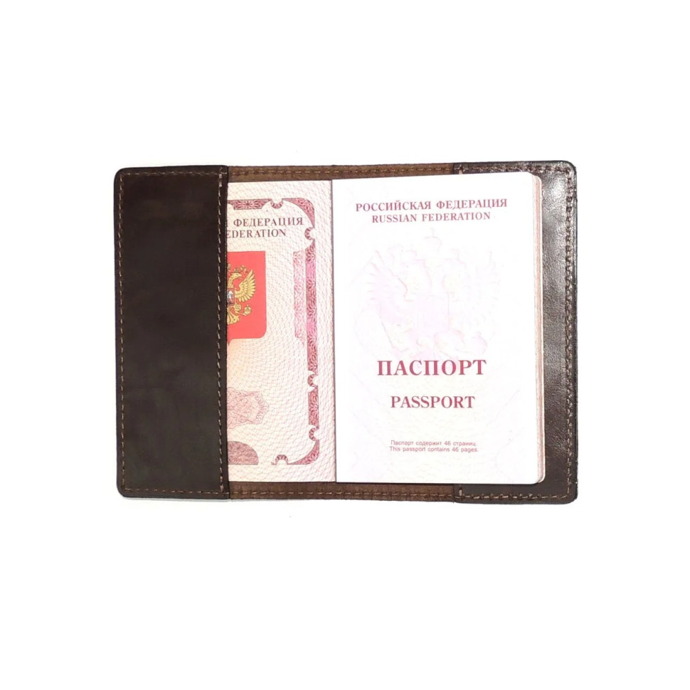 Обложка для паспорта Natalia Kalinovskaya От-62 трава коричневая Обложка для паспорта Natalia Kalinovskaya От-62 трава коричневая
