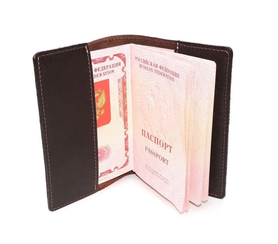 Обложка для паспорта Natalia Kalinovskaya От-62 трава коричневая Обложка для паспорта Natalia Kalinovskaya От-62 трава коричневая