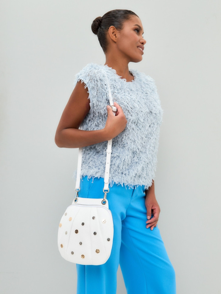 Сумка Curanni 2477 вителло белый/монет Сумка Curanni 2477 вителло белый/монет