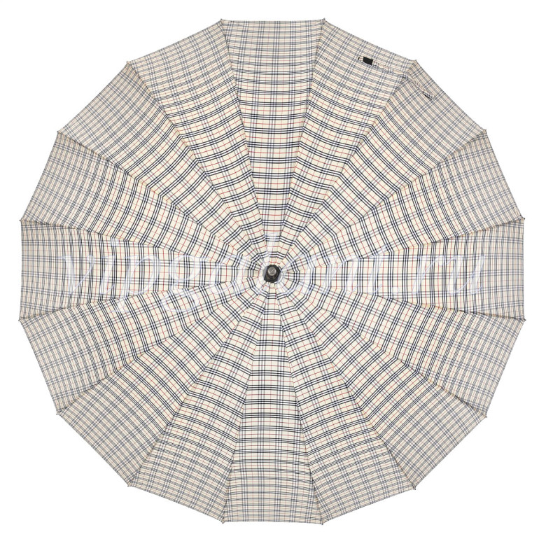 Зонт-трость Almas 437, 16 спицы, ручка прямая кожа