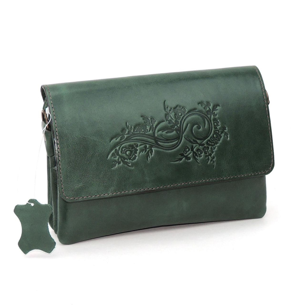 Сумка женская Natalia Kalinovskaya, «Гринли» растение зеленая Сумка женская Natalia Kalinovskaya, «Гринли» растение зеленая