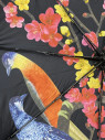 Зонт женский Arman Umbrella 555, полный автомат, чёрно-чёрный, двухсторонний 