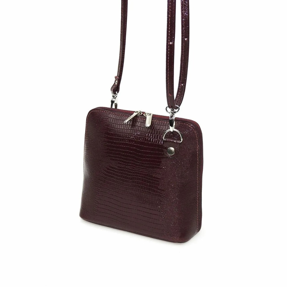 Сумка женская Natalia Kalinovskaya 83р.981 Ненси бордо рептилия