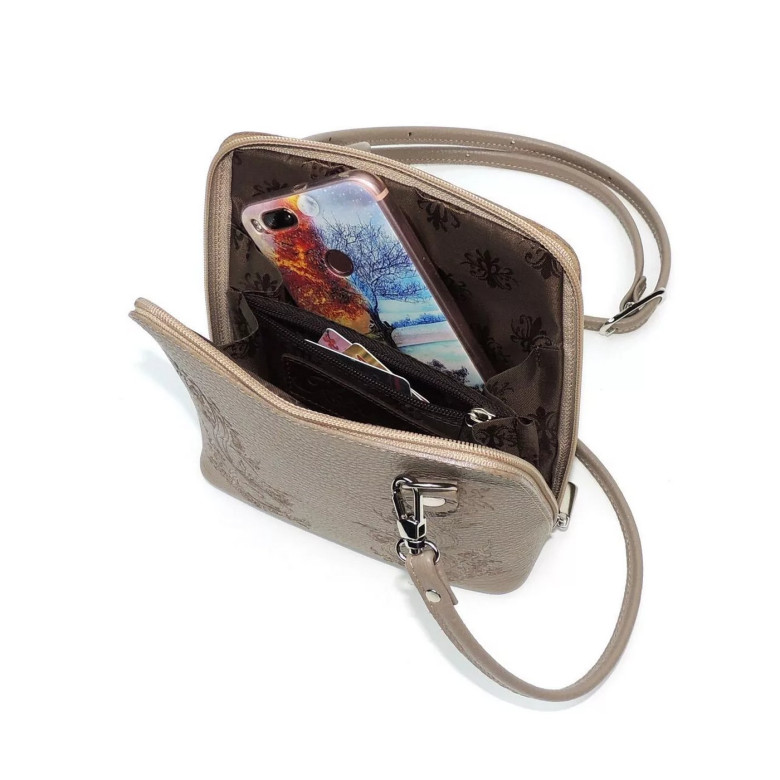 Женская кожаная сумка Natalia Kalinovskaya С83т "Вильма" капучино