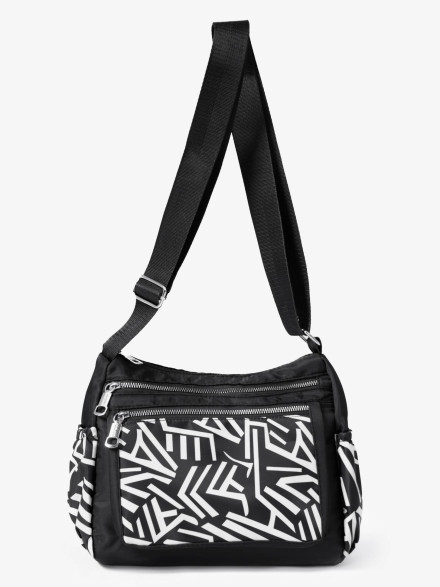 Сумка Ruilaisi, Б 1809 черная/белая Сумка Ruilaisi, Б 1809 черная/белая