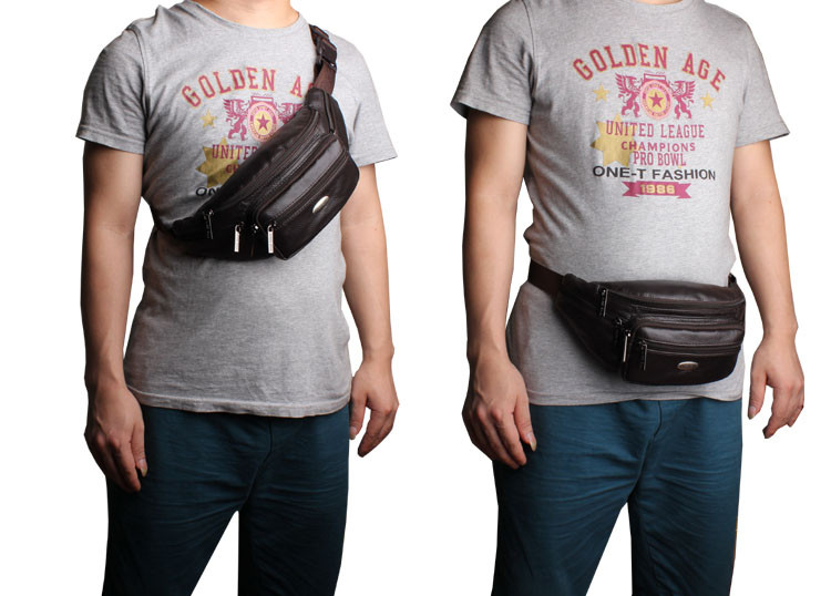 Сумка на пояс Cheer Soul 7211 коричневая