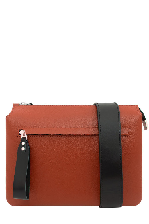 Сумка женская Protege, Ц-450.37 бел/оранж/чер.фл.+гл.