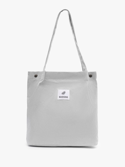Сумка-шопер Baggins Б 6001 светло-серая