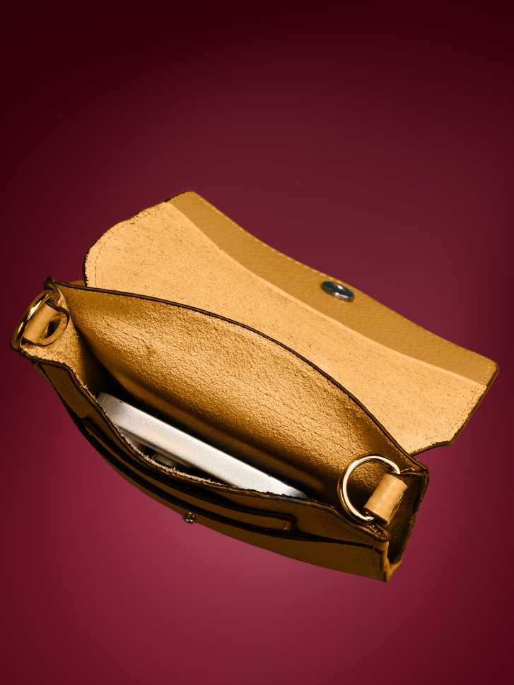 Сумка женская для телефона 5509 yellow Сумка женская для телефона 5509 yellow