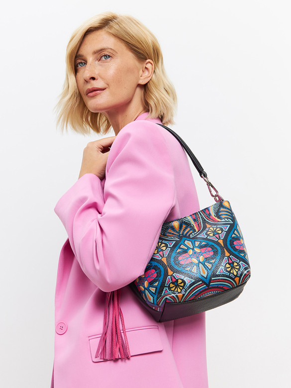 Сумка Curanni 2420 орнаменто черная