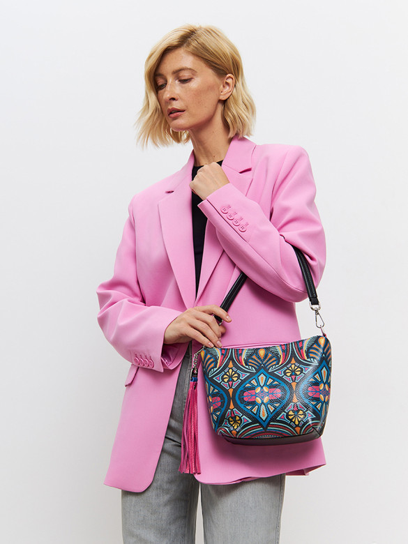 Сумка Curanni 2420 орнаменто черная