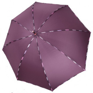 Зонт-трость женский Три Слона 2077 полуавтомат фиолетовый
