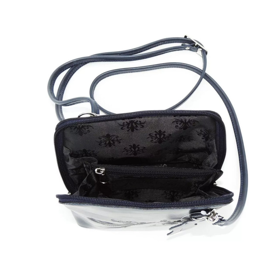 Женская кожаная сумка Natalia Kalinovskaya С83п "Уна" синяя