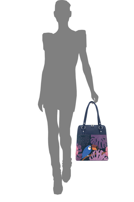 Сумка-трансформер Protege, ДС-226-265, "Тукан №1" синий/чёрный/фиолетовый