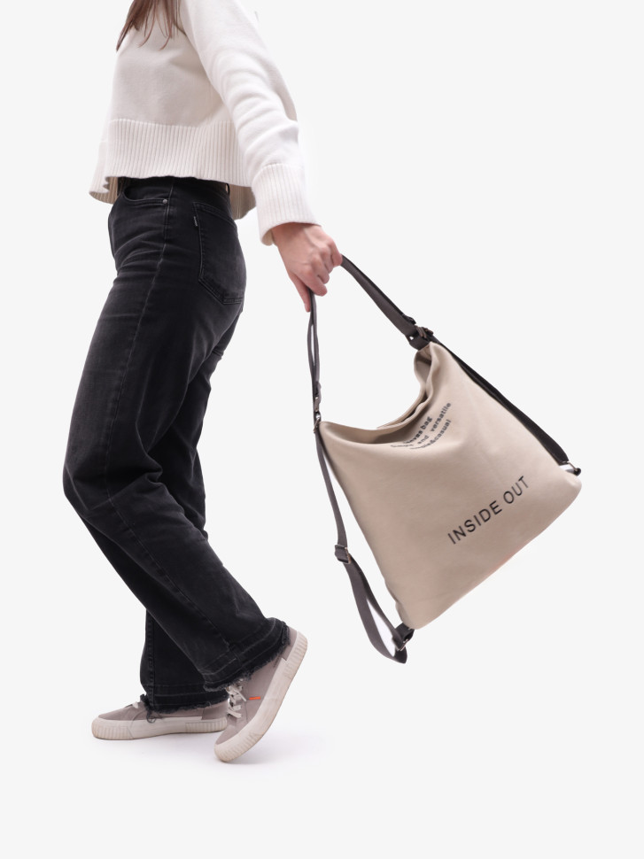 Сумка-рюкзак LanShaWan 761 белая Сумка-рюкзак LanShaWan 761 белая