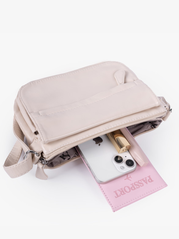 Сумка Runyi, RY-7019 светло-бежевая Сумка Runyi, RY-7019 светло-бежевая