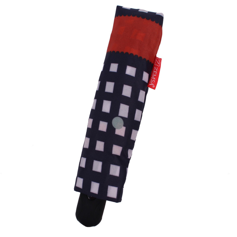 Зонт женский Zemsa, 112183 КЛЕТКА синий