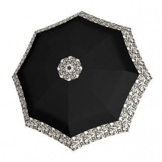 Зонт женский Doppler 744865C01 Графика кант чёрный