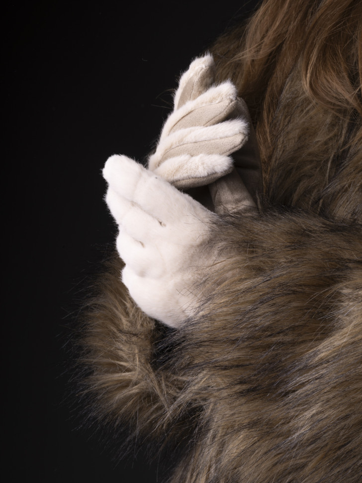 Перчатки женские Юйлин 7728 бежевые