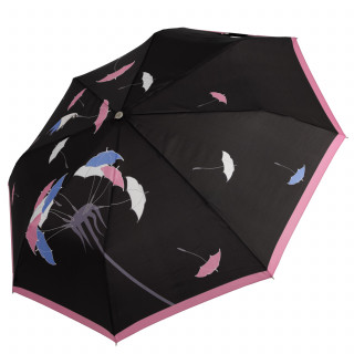Зонт женский FABRETTI, UFLR0011-2 черный