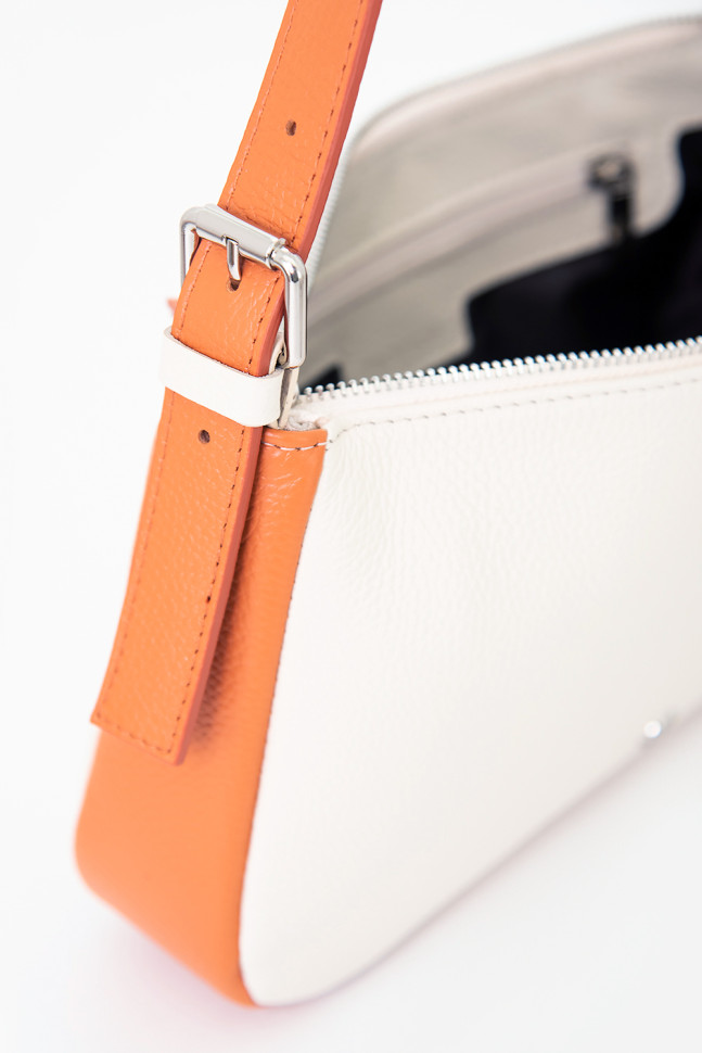 Сумка Protege Ц-549/2 бежевый/оранж флотер Сумка Protege Ц-549/2 бежевый/оранж флотер