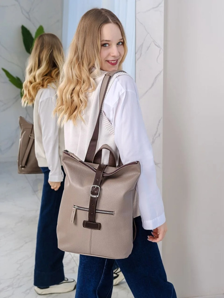 Сумка-рюкзак Natalia Kalinovskaya СР-34.151 «Луиза» капучино флотер Сумка-рюкзак Natalia Kalinovskaya СР-34.151 «Луиза» капучино флотер