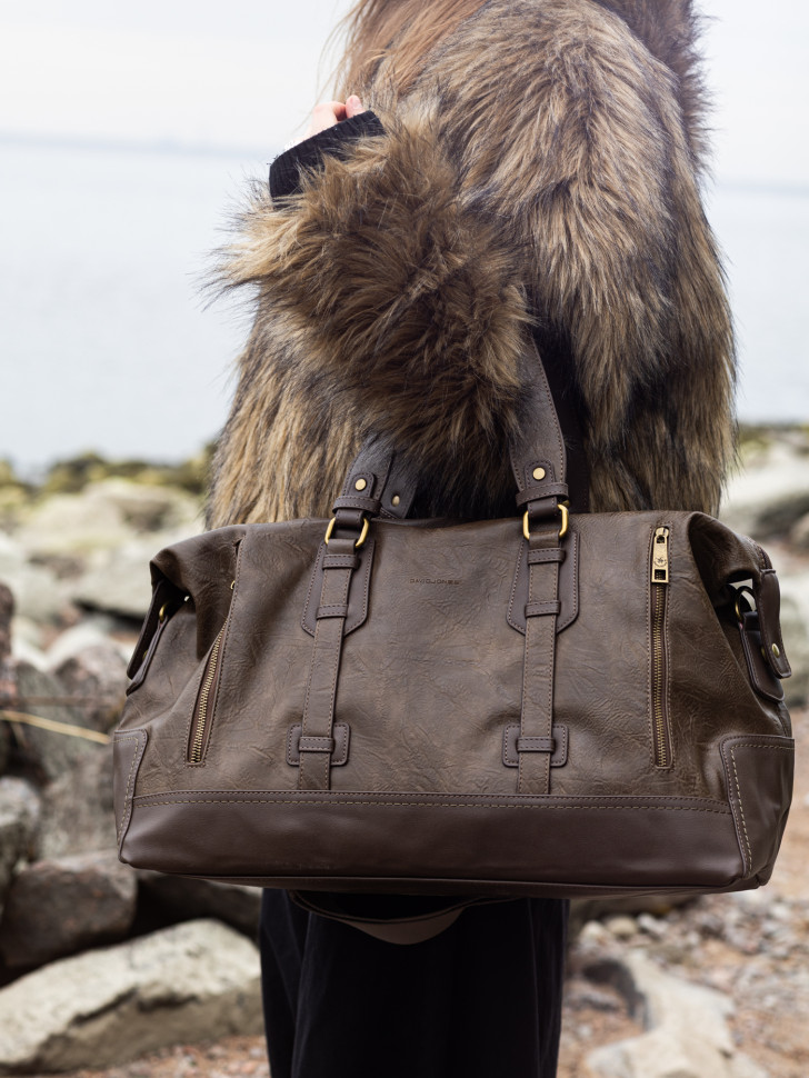 Сумка дорожная David Jones 2079-3 d.taupe 