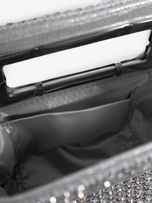 Клатч Baggins ZP029 серебристый