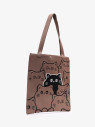 Сумка-шопер Baggins Cat коричневая