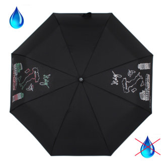 Зонт женский FLIORAJ, 210801 черный