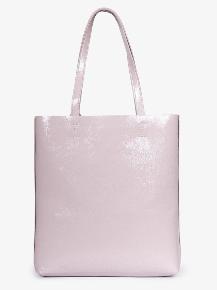 Сумка женская Baggins KDL-1300 лак молочная Сумка женская Baggins KDL-1300 лак молочная