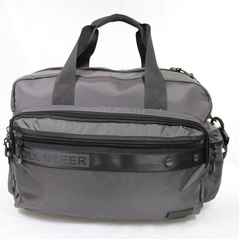 Дорожная сумка из текстиля Volunteer 1676-14 серая
