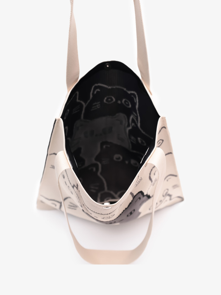 Сумка-шопер Baggins Cat бежевая Сумка-шопер Baggins Cat бежевая