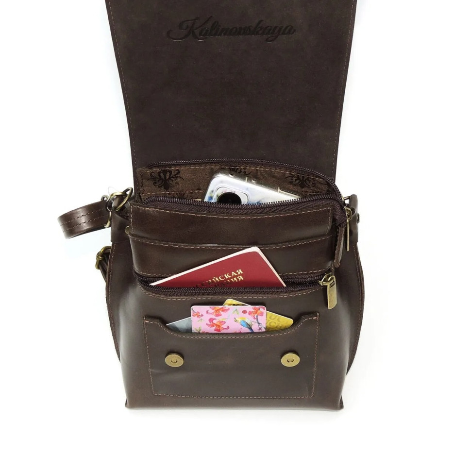 Сумка женская Natalia Kalinovskaya С86т.622 «Флай» коричневая Сумка женская Natalia Kalinovskaya С86т.622 «Флай» коричневая