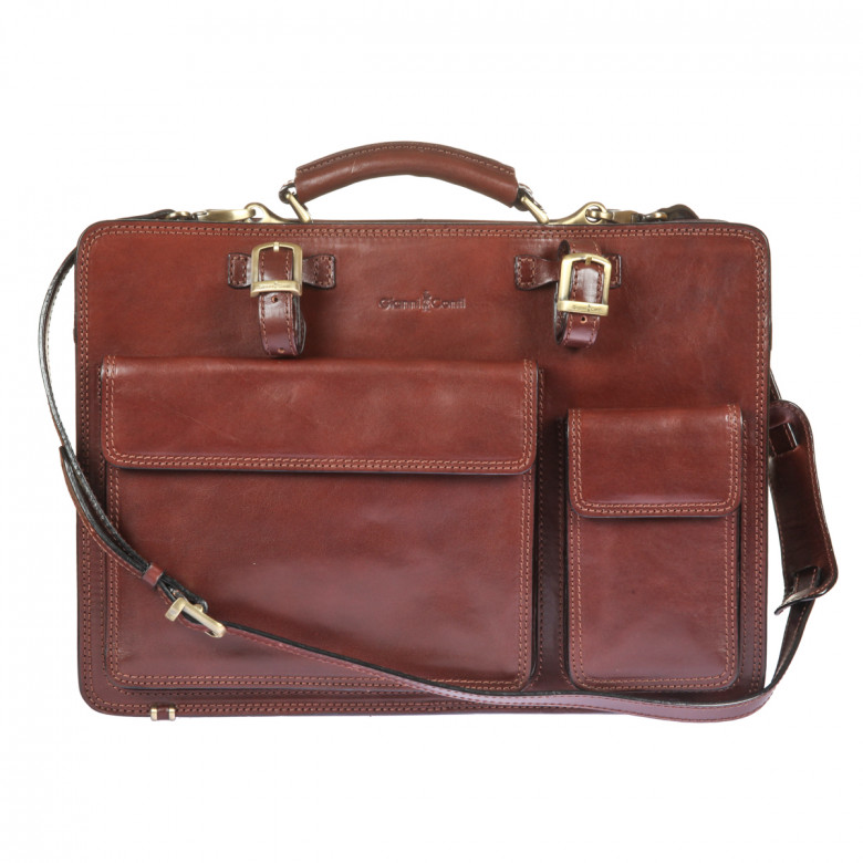 Портфель Gianni Conti, 9401003 brown коричневый