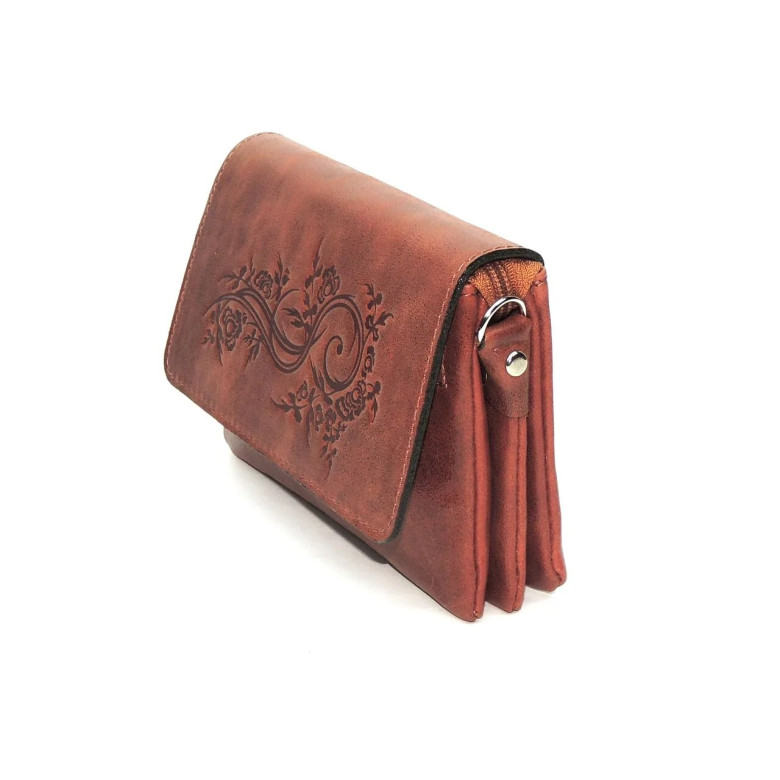 Женская сумочка кошелёк Natalia Kalinovskaya С53т.601 рыжая