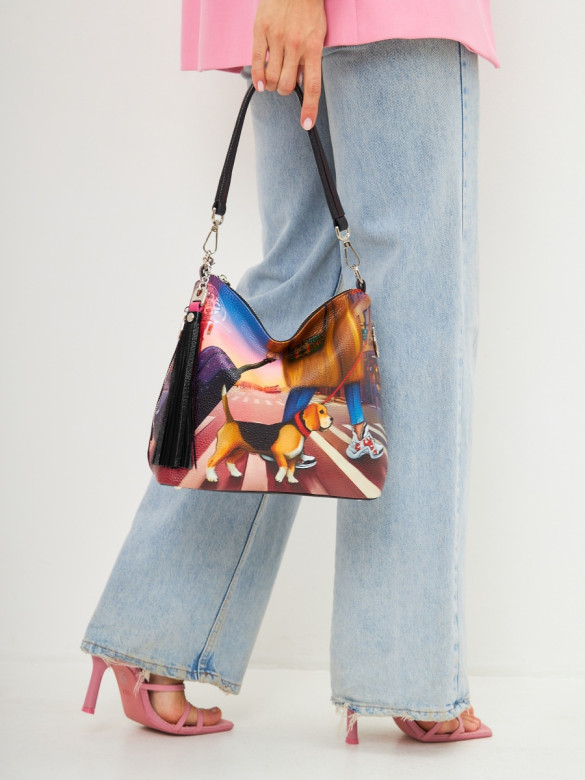 Сумка Curanni 2433 сан сет чёрная