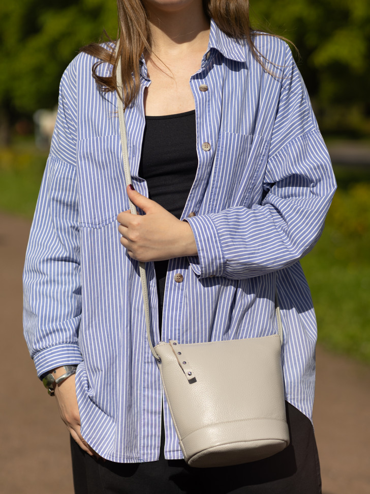 Сумка женская Baggins 5503 светло-серая Сумка женская Baggins 5503 светло-серая