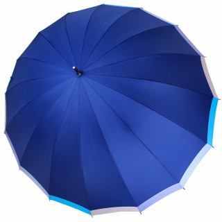 Зонт-трость женский Три Слона 2161 полуавтомат синий