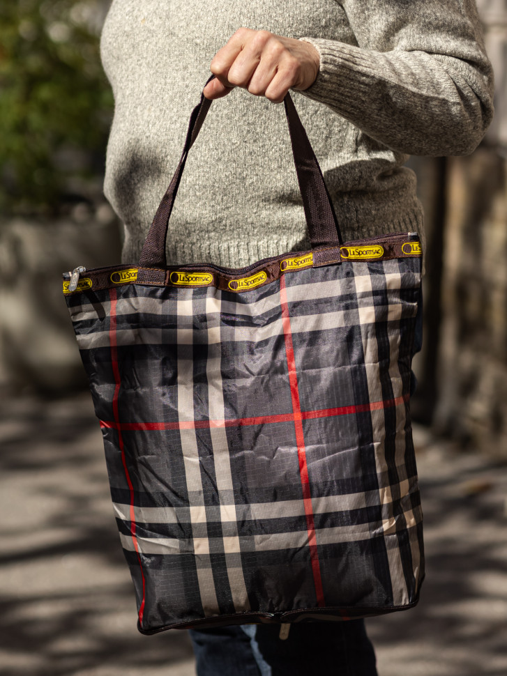 Сумка-трансформер Ж01-05 клетка коричневая