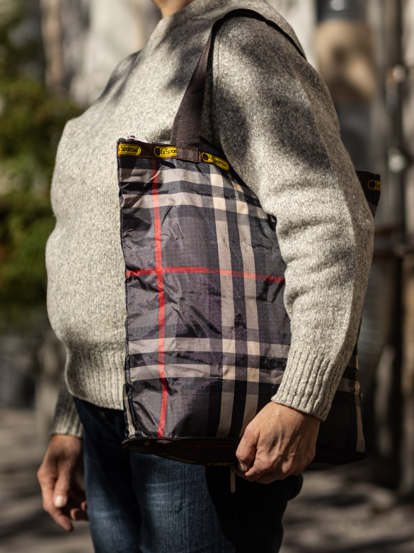 Сумка-трансформер Ж01-05 клетка коричневая