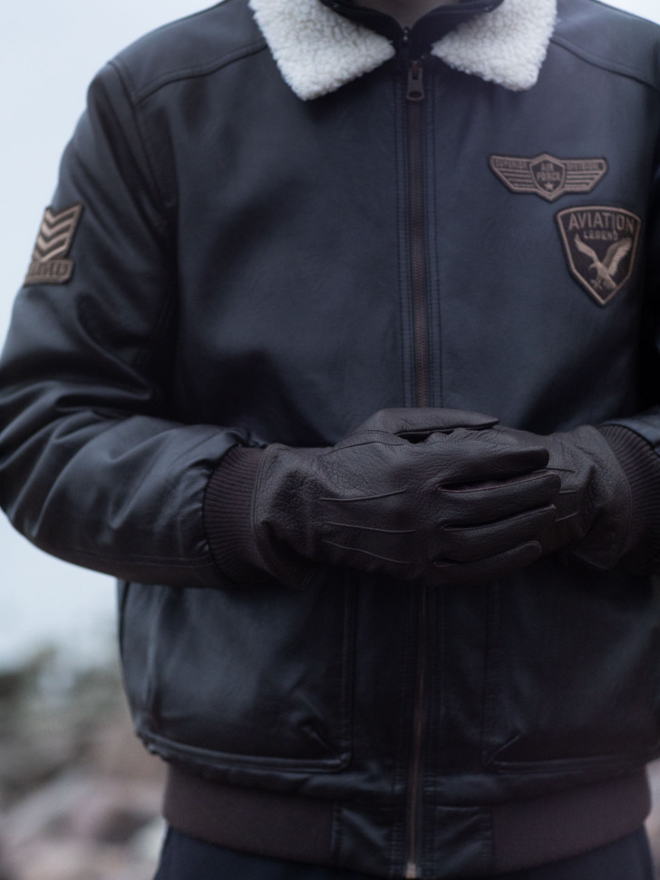 Перчатки мужские HAVVS 0123 коричневые