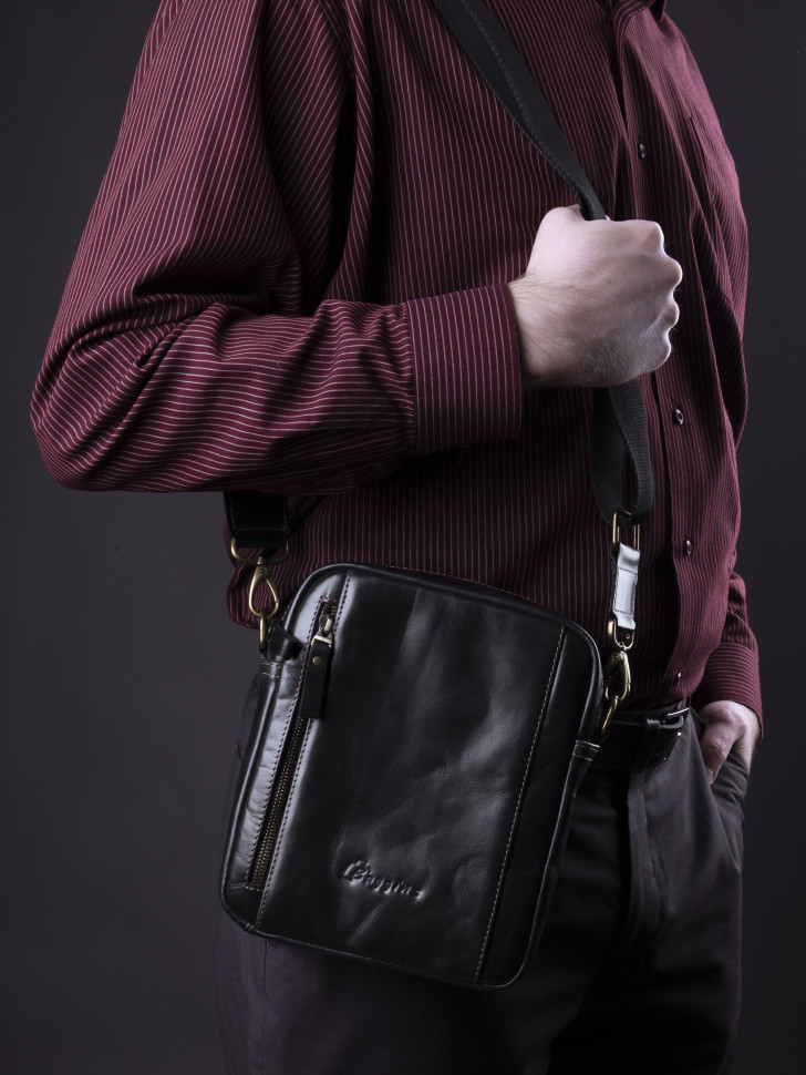 Сумка мужская Baggins 0109 черная пулап